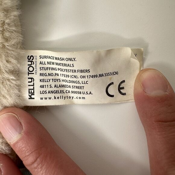 Kellytoy Brown Sleeping Bear Security Blanket Baby Toddler Lovey Green Bow Soft - Picture 3 of 10